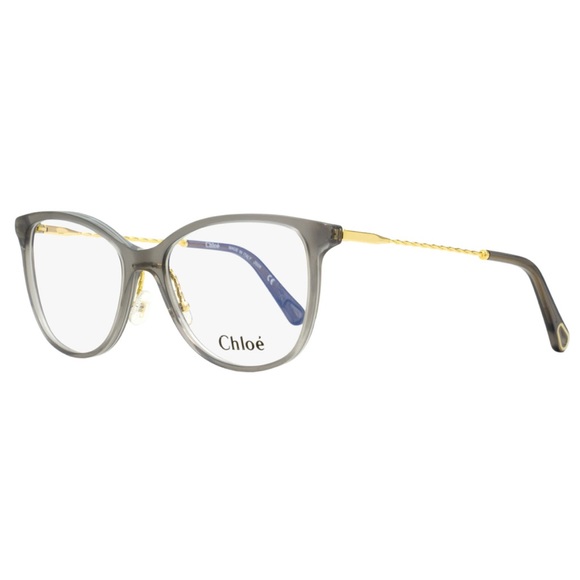 Chloe Tea Cup Eyeglasses Frames CE2727 035 Transparent Gray/Gold 54mm 2727 - Picture 2 of 2